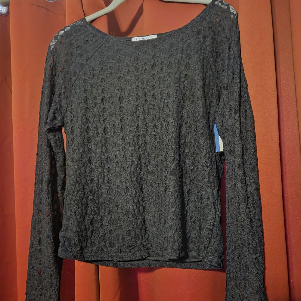 Arizona Jean Company Black Lace Blouse
